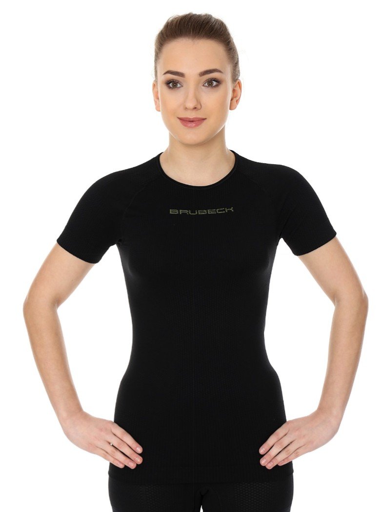 Brubeck, T-shirt termoaktywny damski z krótkim rękawem, 3D Bike Pro, rozmiar XL