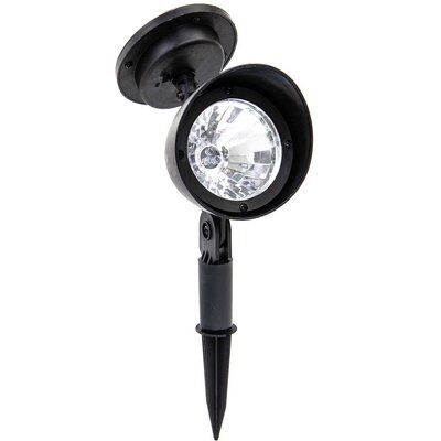 Lampa solarna reflektor 3 led wbijany