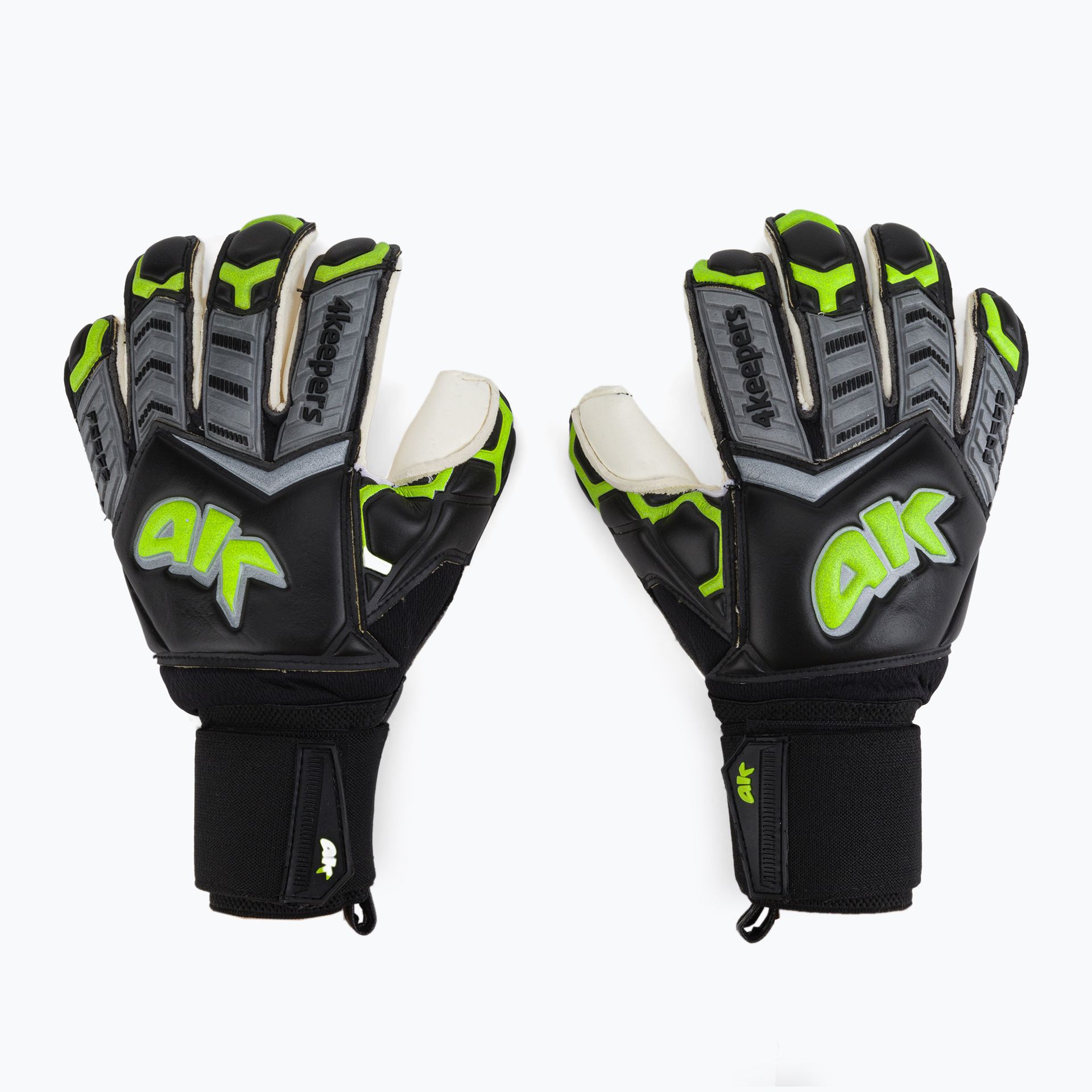 Rękawice bramkarskie 4keepers Force V-1.20 Black Edition RF czarne/białe/żółte