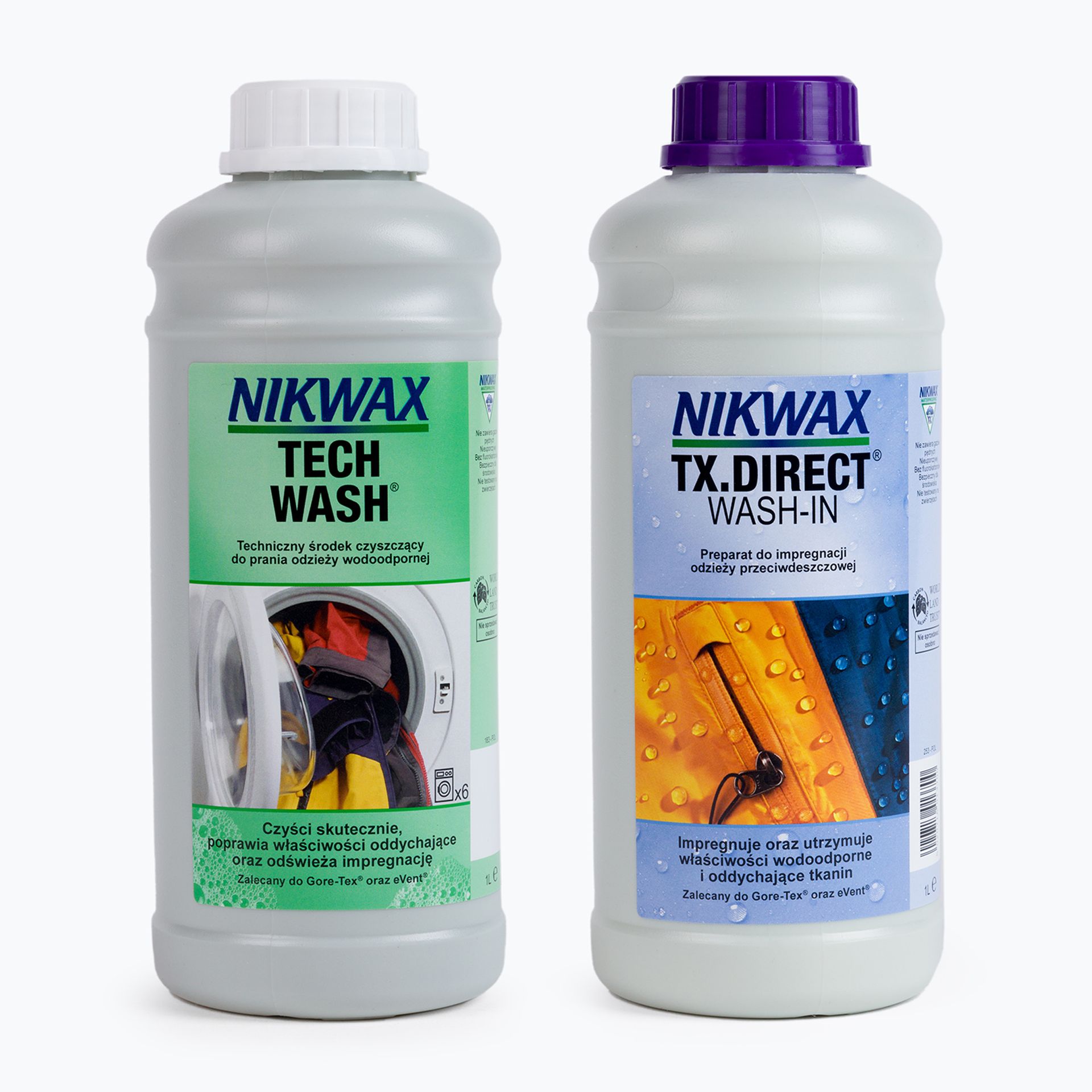 Zestaw impregnatów do odzieży Nikwax Tech Wash + TX-Direct 2 x 1000 ml