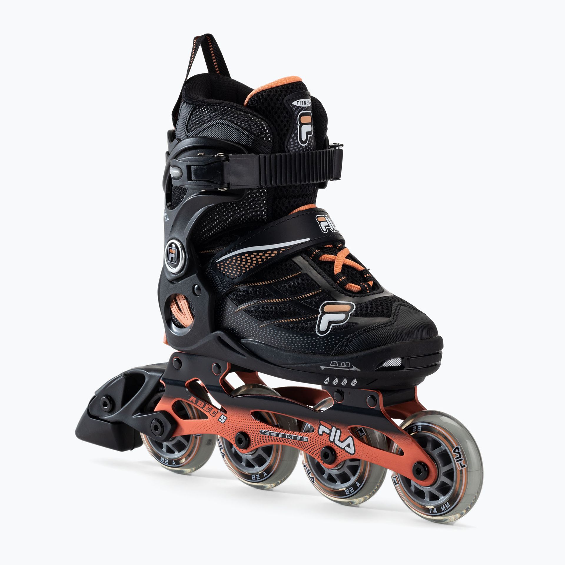 Rolki dziecięce FILA Wizy Alu G black/salmon