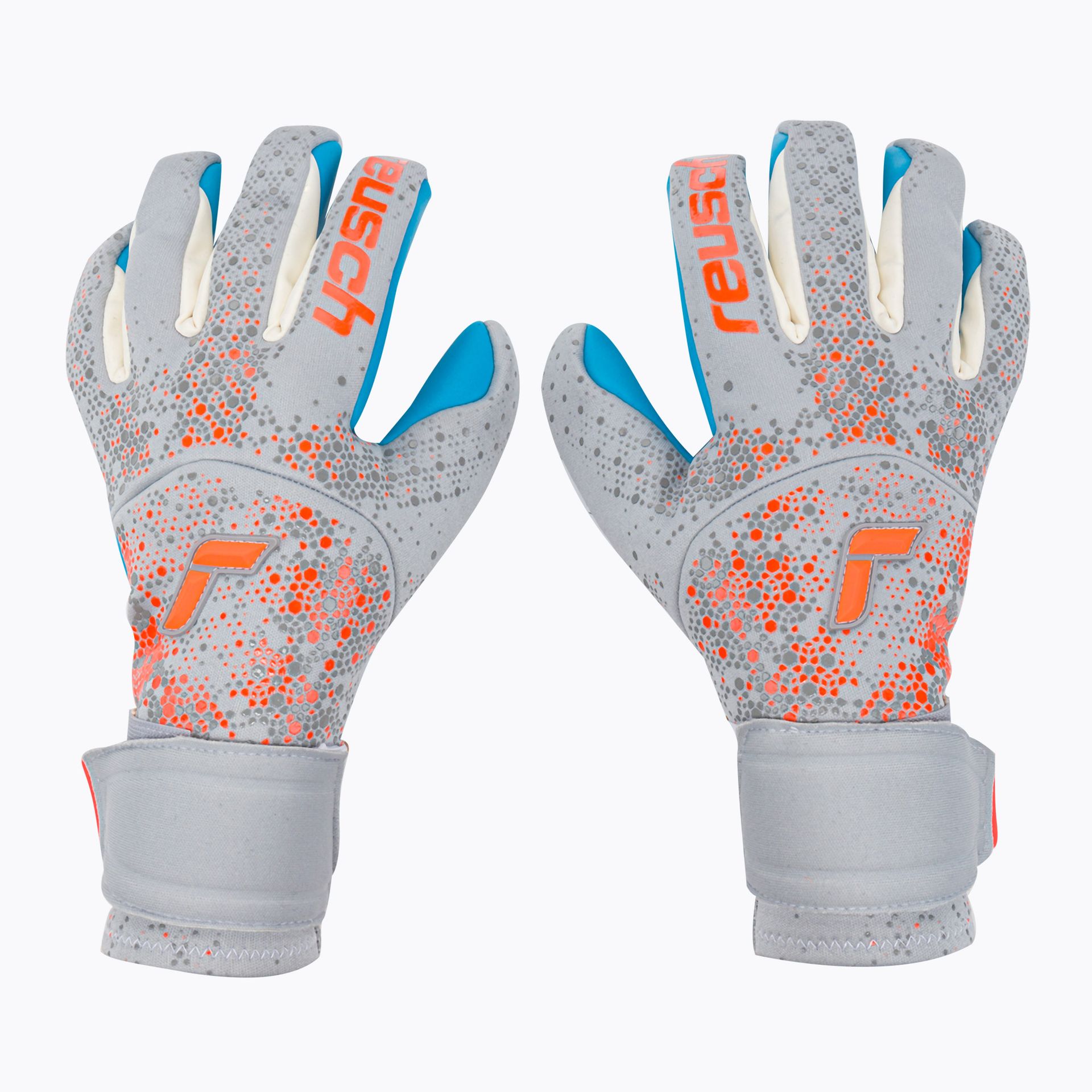 Rękawice bramkarskie Reusch Pure Contact Aqua vapor gray/shocking orange/aqua blue