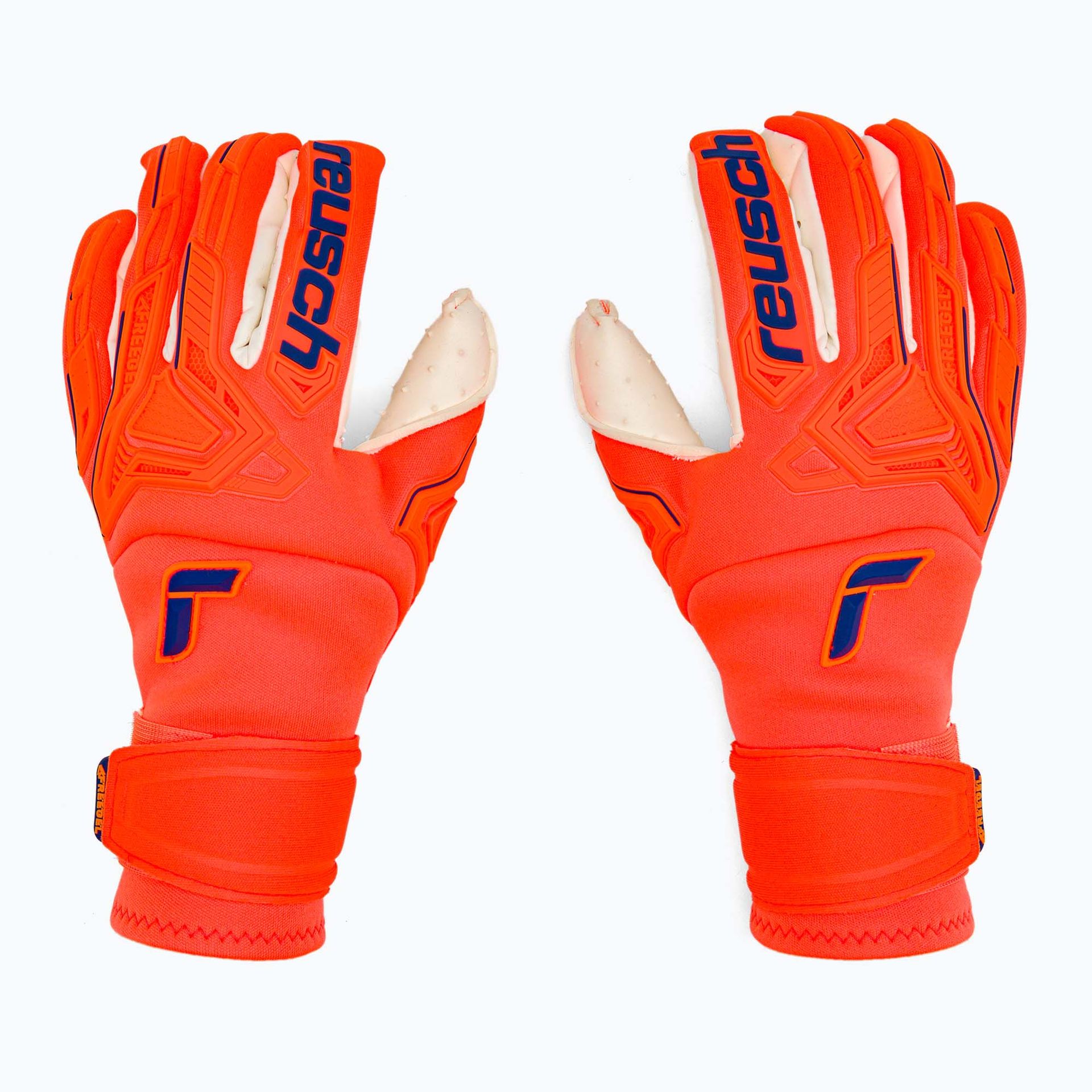 Rękawice bramkarskie Reusch Attrakt Freegel SpeedBump hocking orange/blue