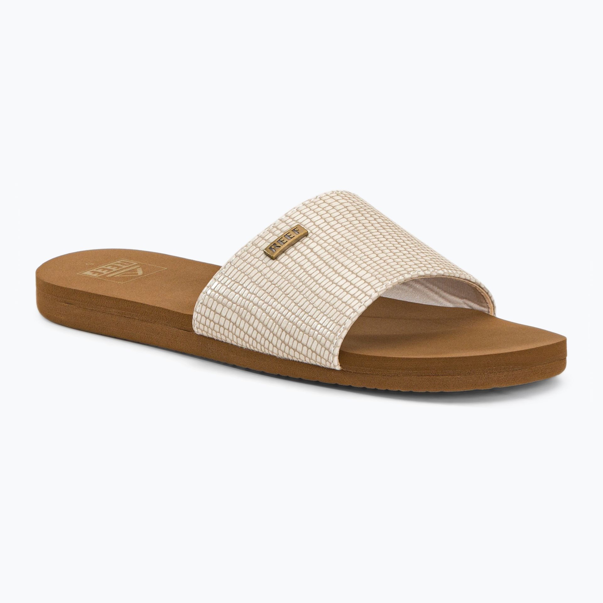 Klapki damskie REEF Bliss Nights Slide white/tan | WYSYŁKA W 24H | 30 DNI NA ZWROT