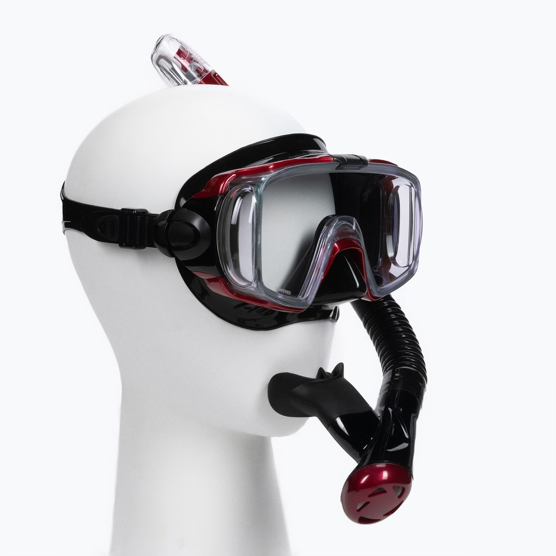Zestaw do nurkowania TUSA Visio Tri-Ex UC-3125 czerwony/niebieski