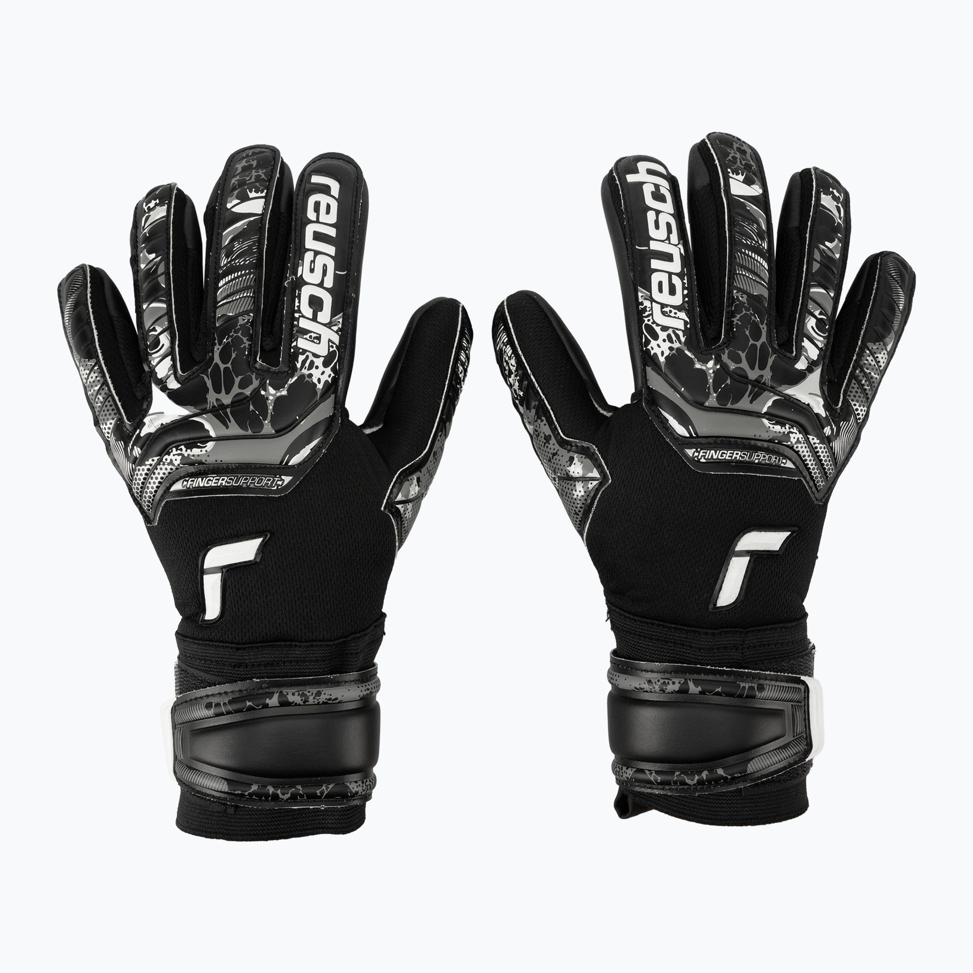 Rękawice bramkarskie Reusch Attrakt Infinity Finger Support black