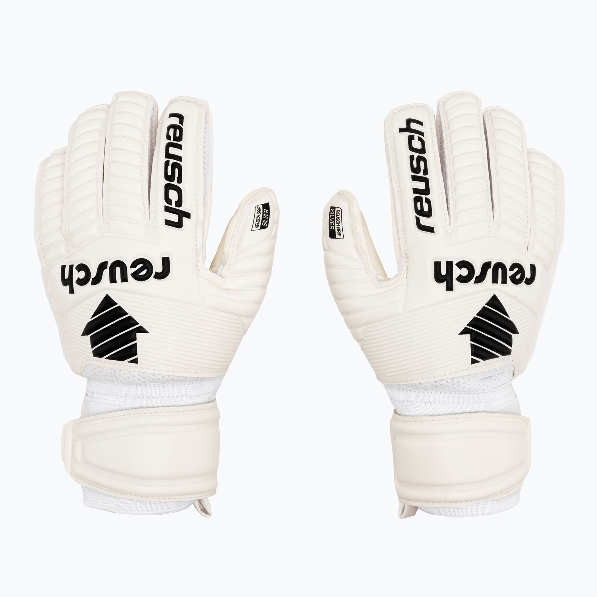 Rękawice bramkarskie dziecięce Reusch Legacy Arrow Silver white