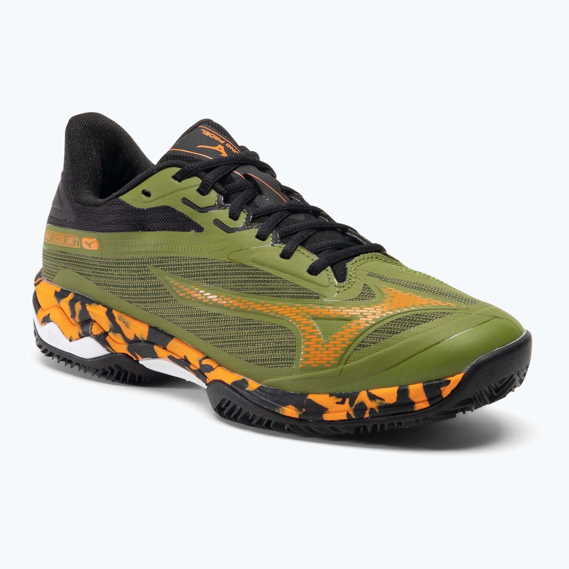 Buty do padla męskie Mizuno Wave Exceed Light 2 Padel calliste green/vibrant orange/black