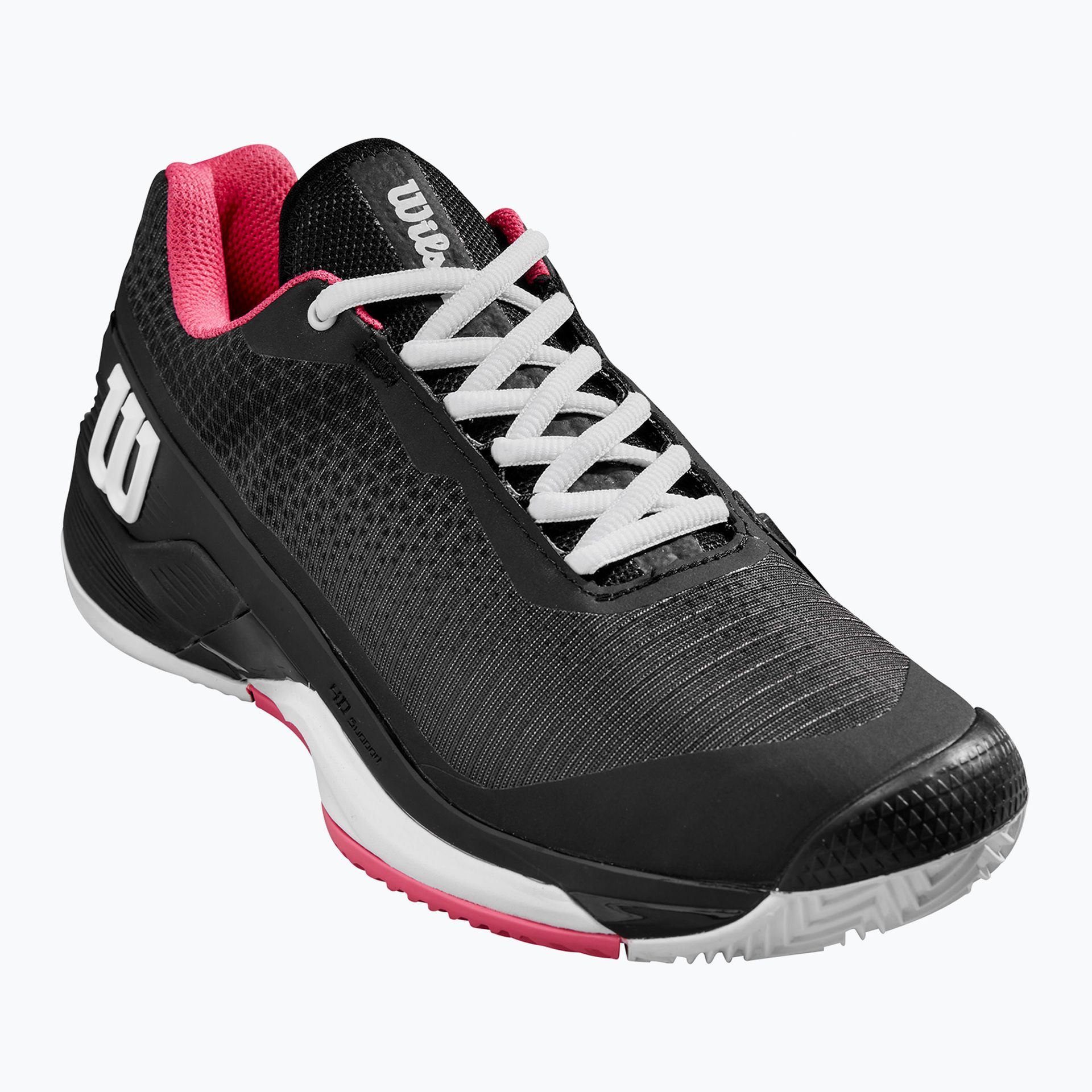 Buty do tenisa damskie Wilson Rush Pro 4.0 Clay W black/hot pink/white