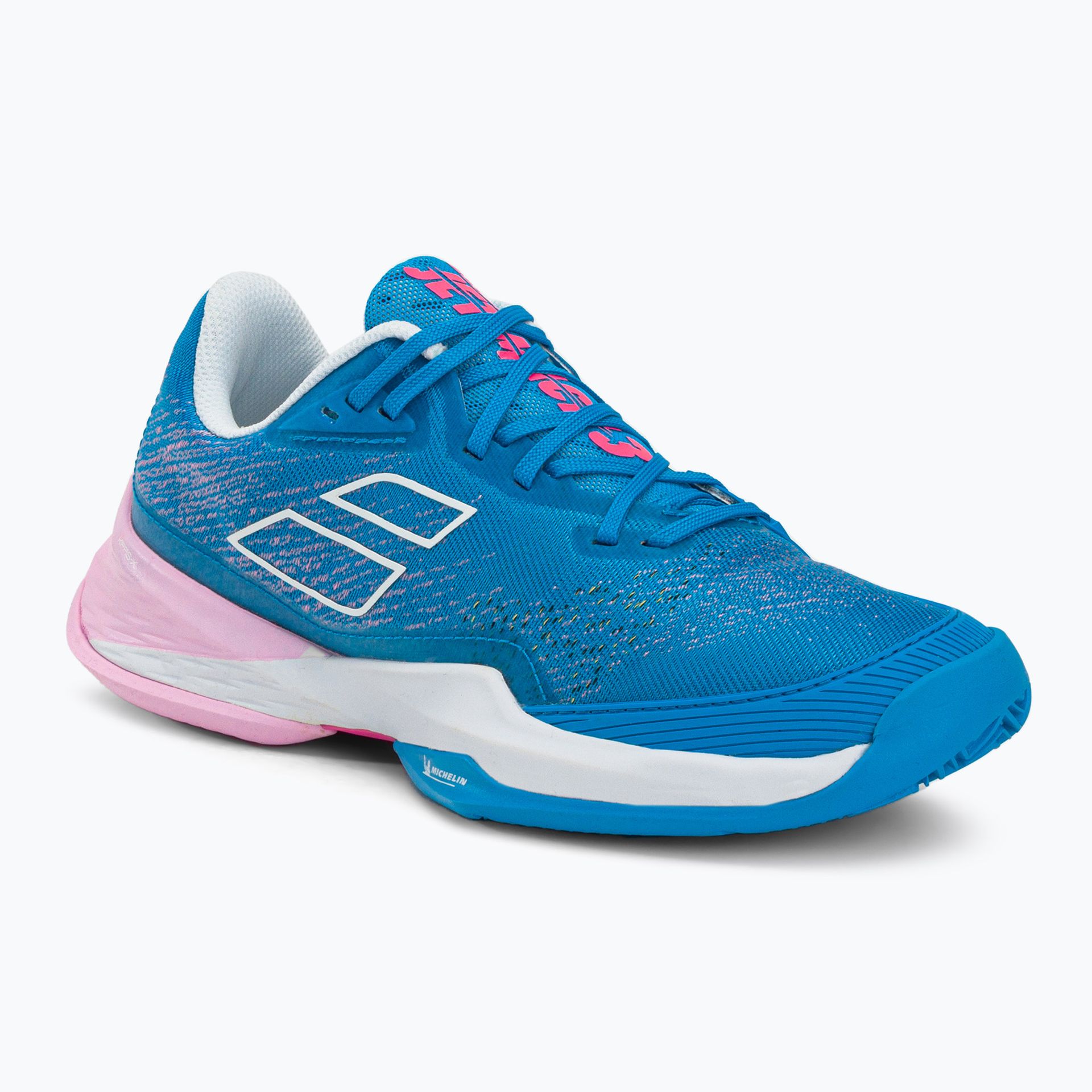 Buty do tenisa damskie Babolat Jet Mach 3 Clay french blue