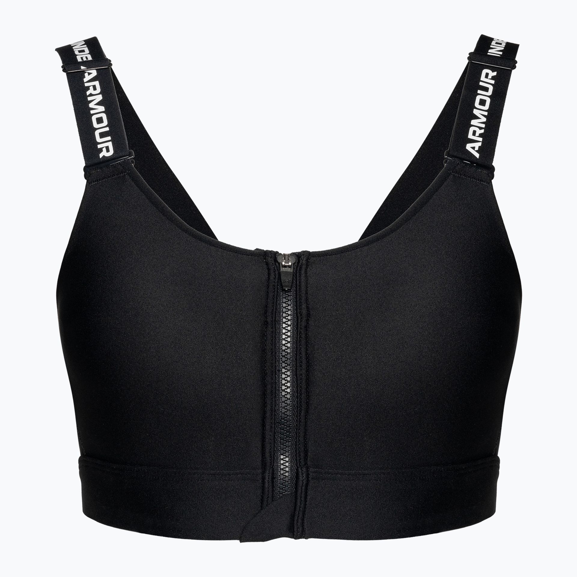Biustonosz fitness Under Armour Infinity High Zip 2.0 black/white