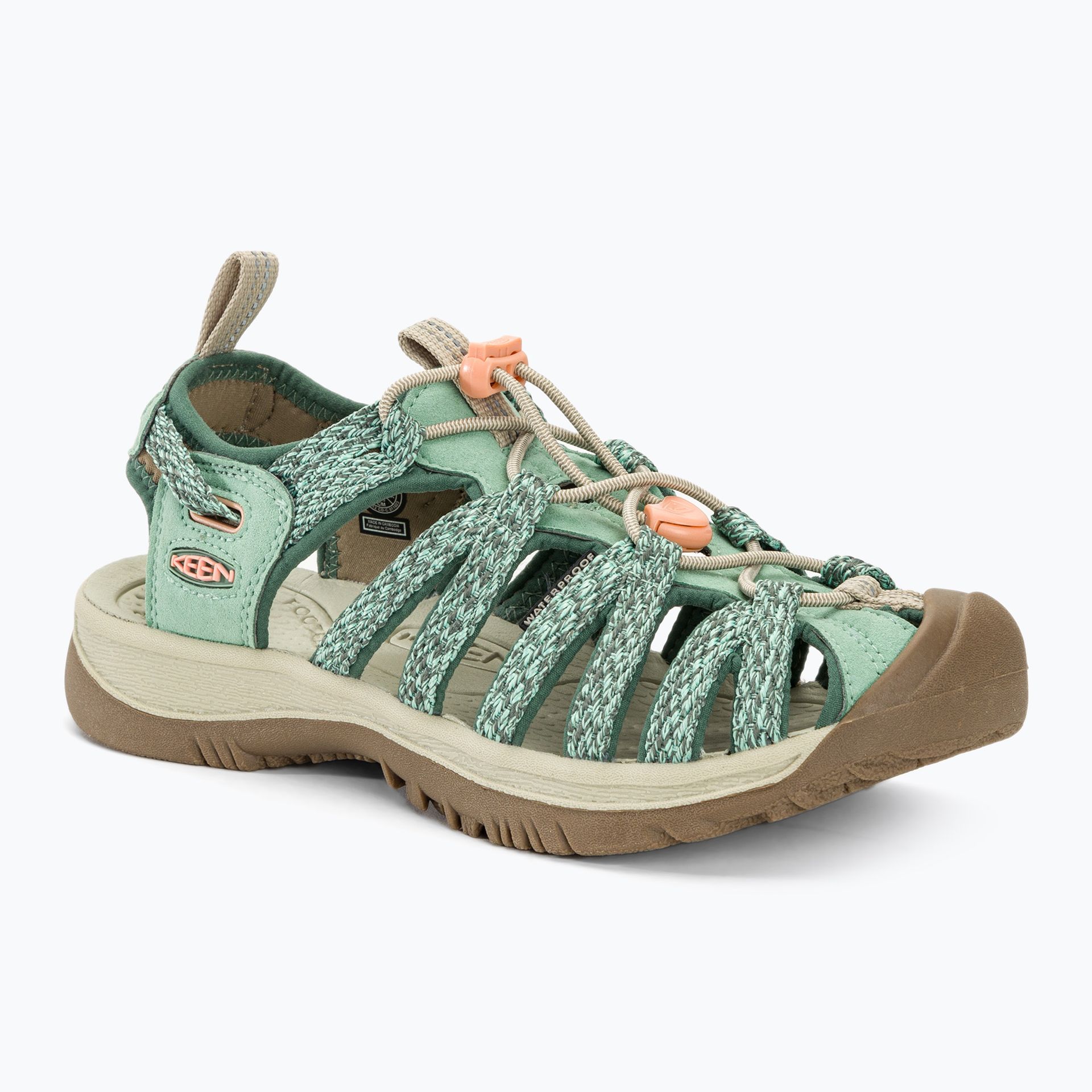 Sandały trekkingowe damskie KEEN Whisper granite green/peach parfait