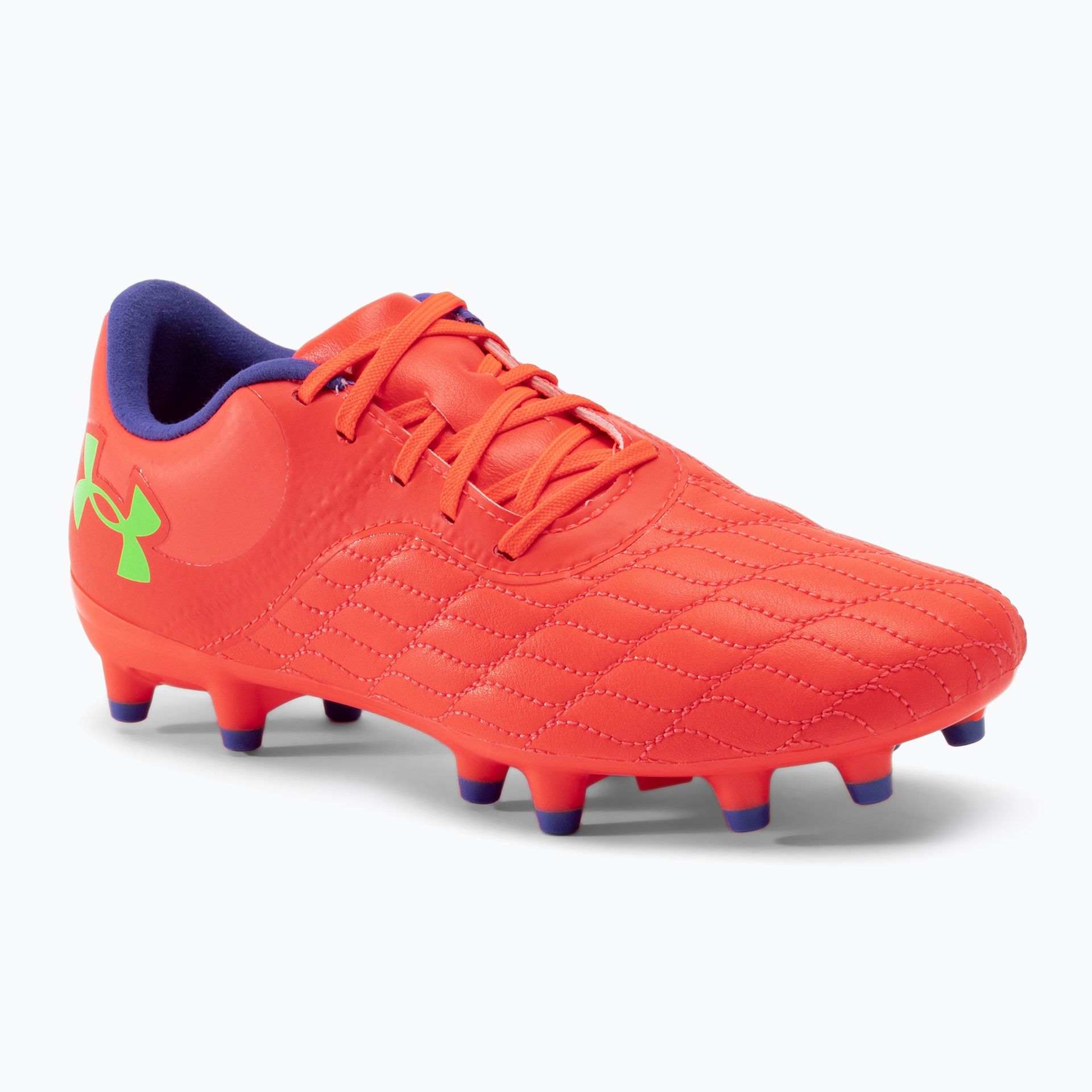 Buty piłkarskie dziecięce Under Armour Magnetico Select JR 3.0 FG beta/black/green screen