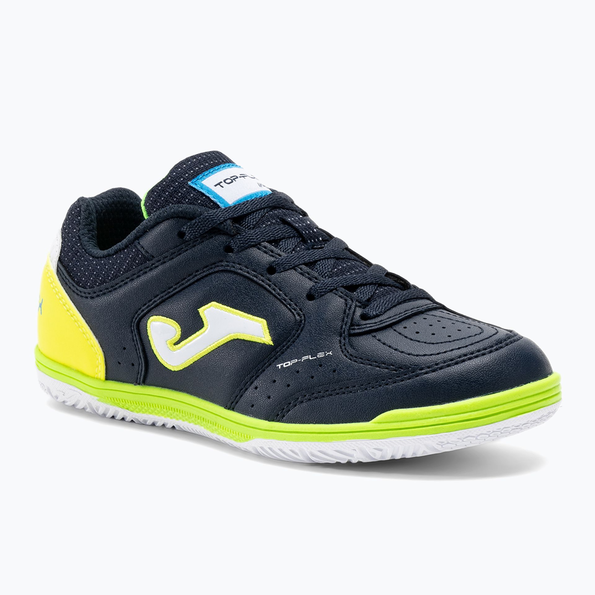 Buty piłkarskie dziecięce Joma Top Flex Jr IN marine/yellow