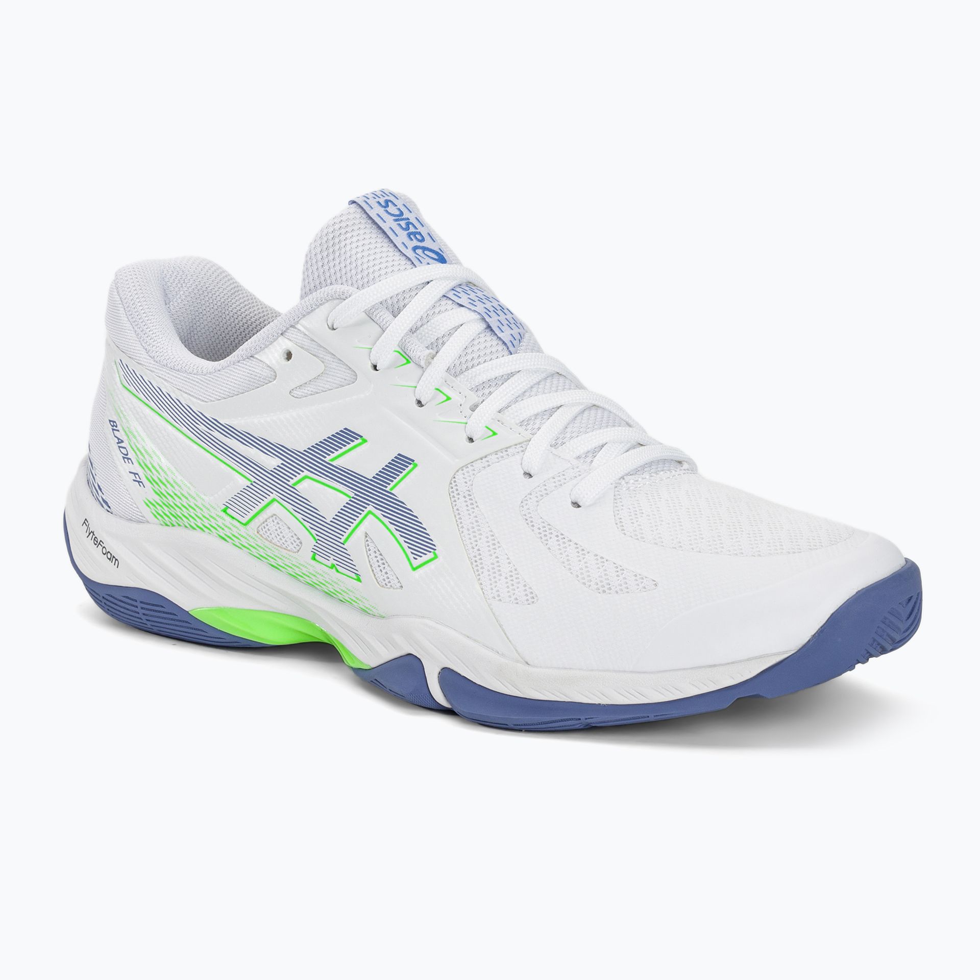 Buty do squasha męskie ASICS Blade FF white/denim blue