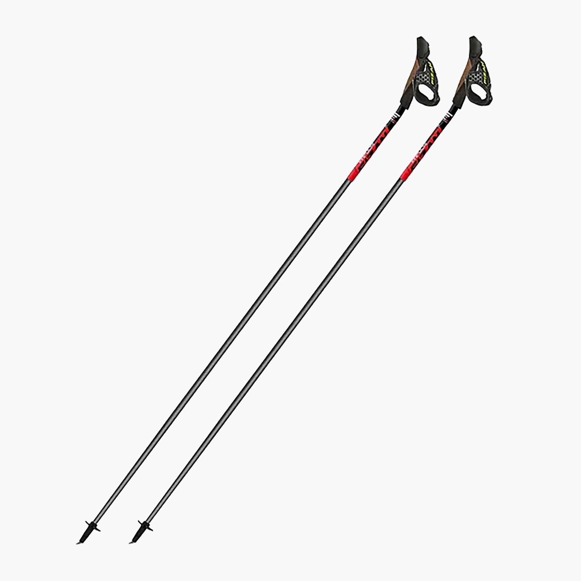 Kije nordic walking Fizan Carbon 3K Impulse red/grey