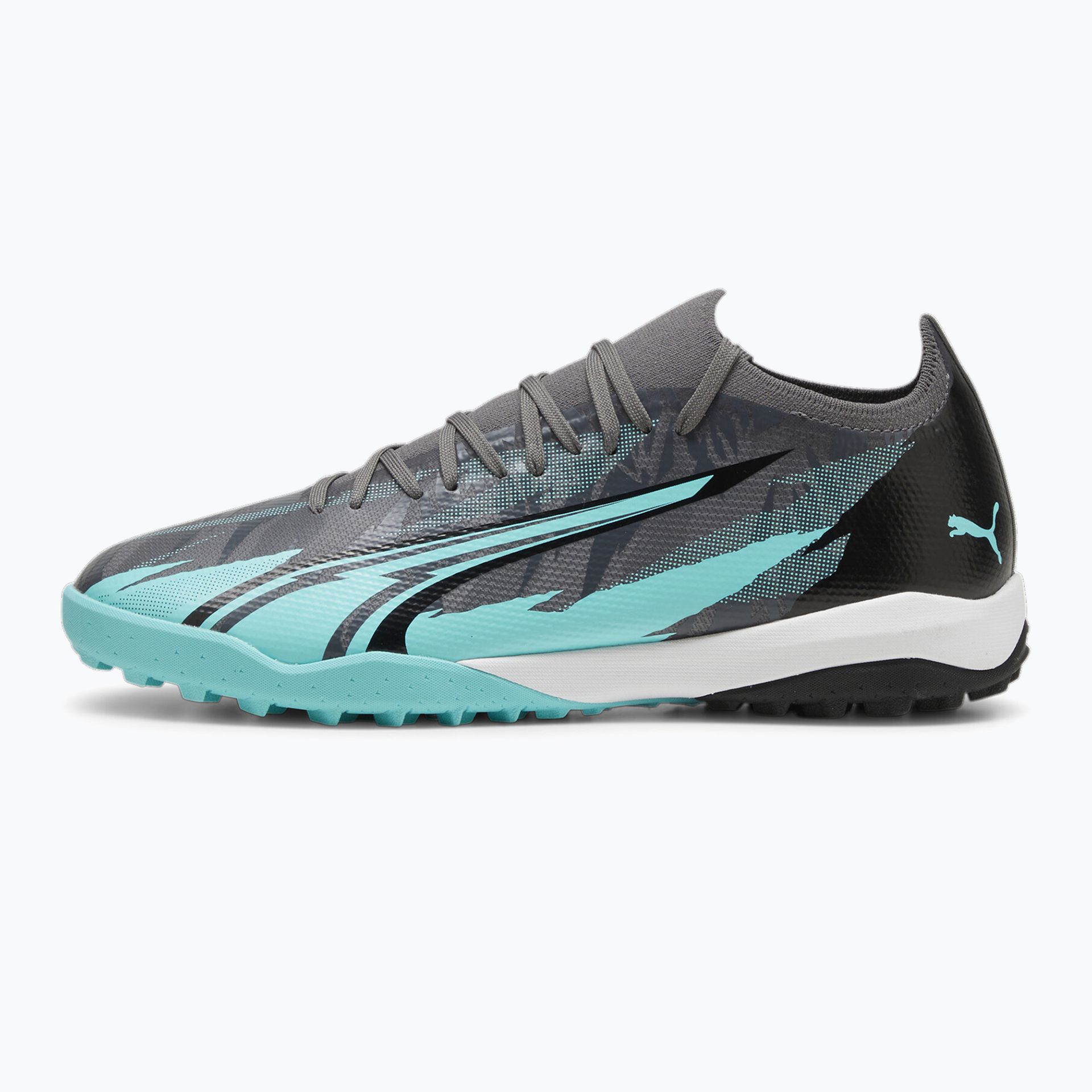 Buty piłkarskie PUMA Ultra Match Rush TT strong gray/puma white/elektro aqua