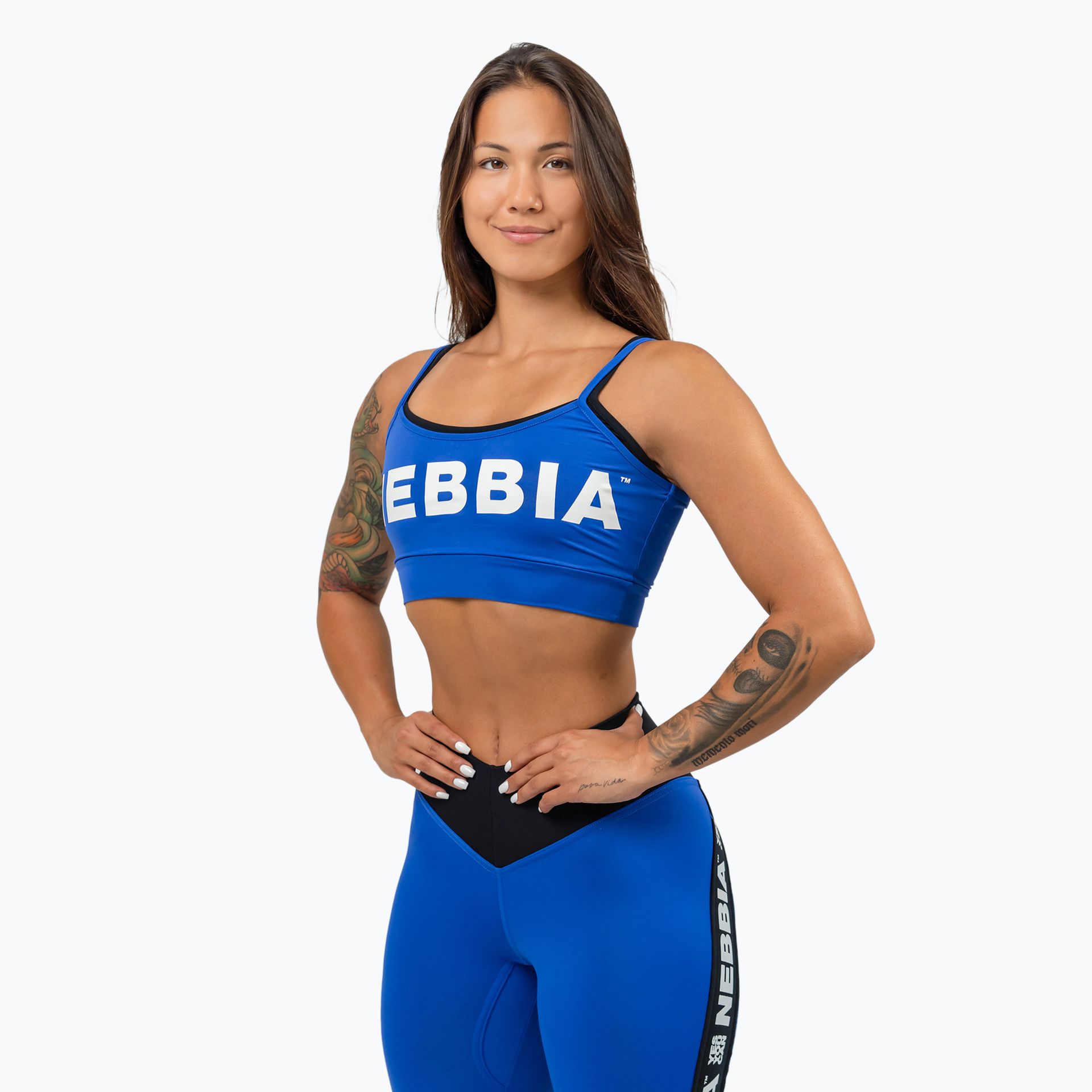 Biustonosz fitness NEBBIA Flex blue