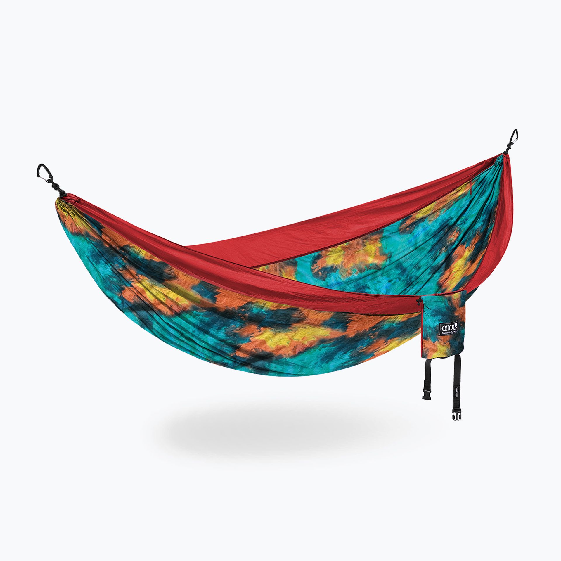 Hamak turystyczny ENO DoubleNest Print tie dye/red