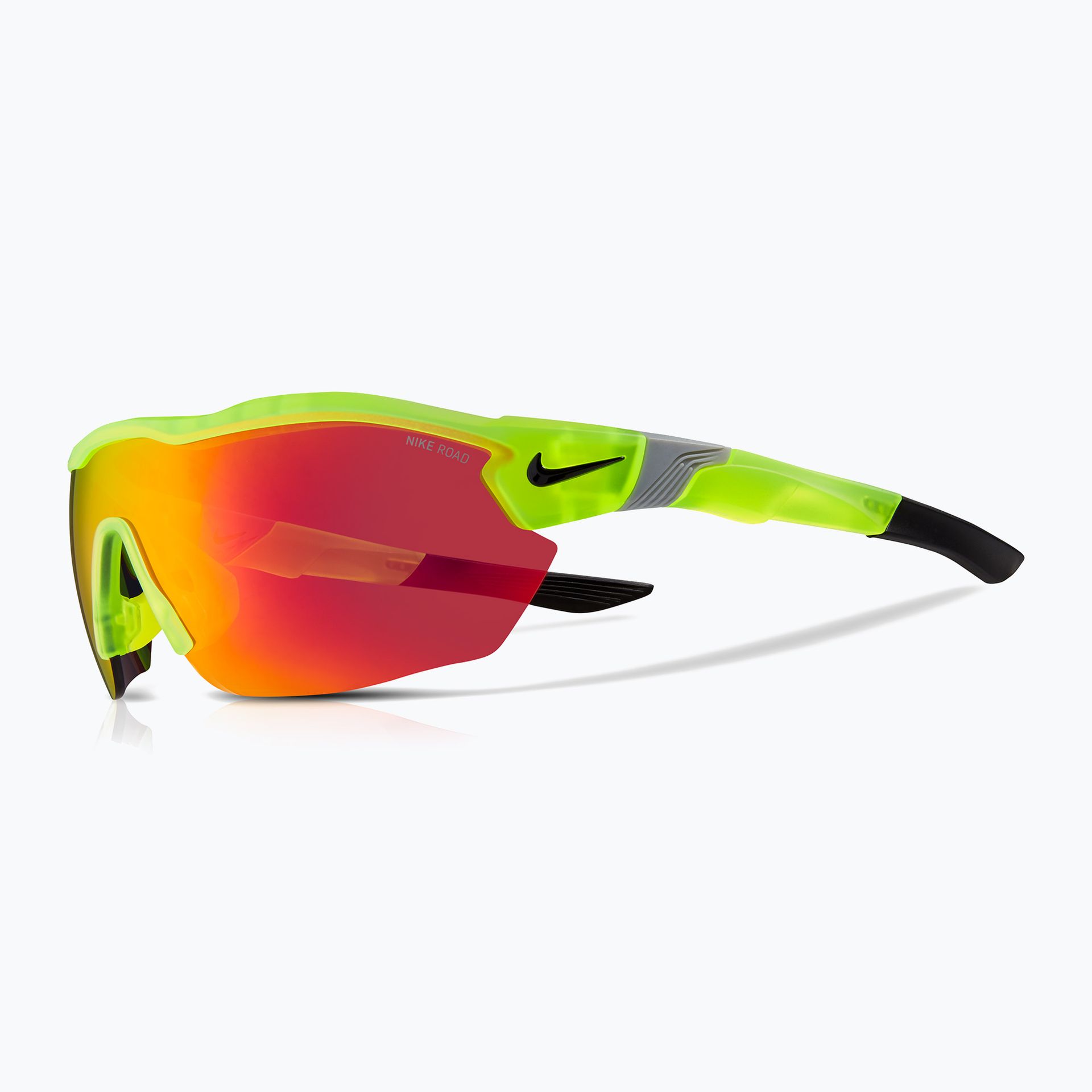 Okulary przeciwsłoneczne męskie Nike Show X3 Elite L matte volt/road tint w/red mirror WYSYŁKA W 24H 30 DNI NA ZWROT