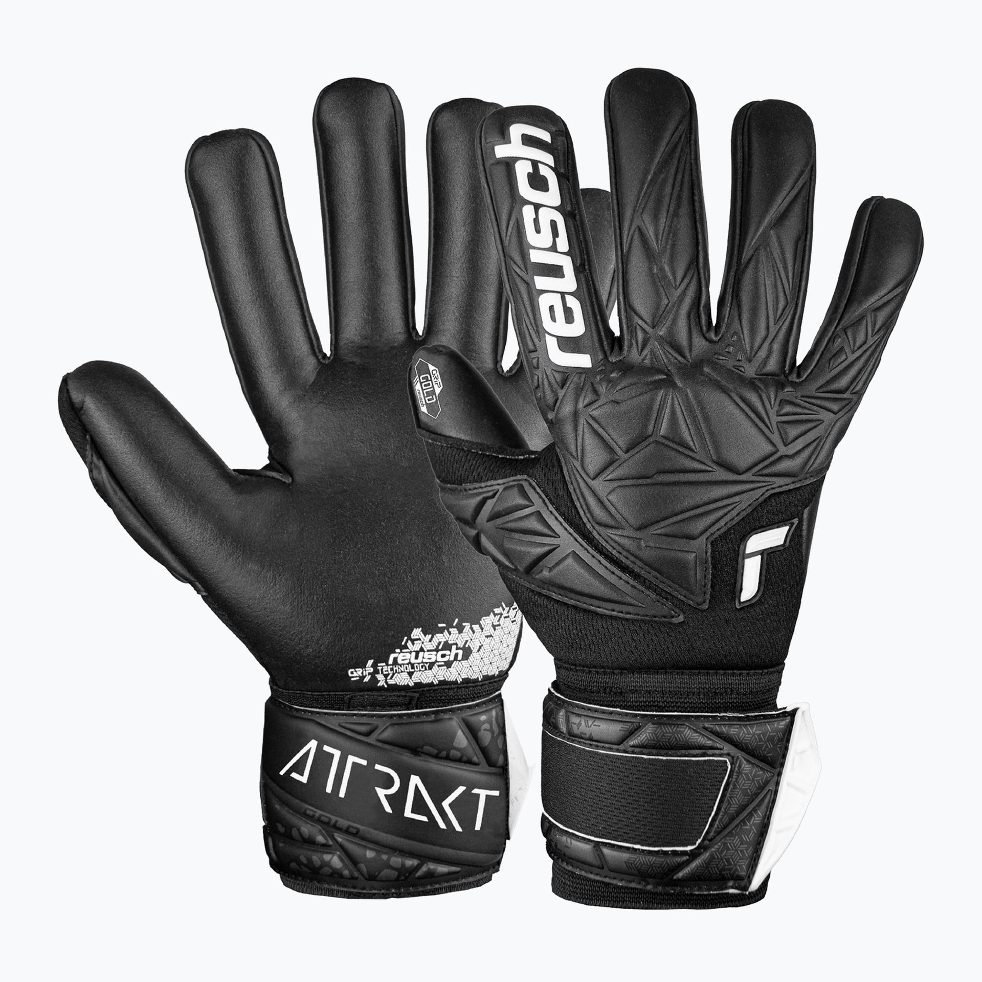 Rękawice bramkarskie Reusch Attrakt Gold NC black