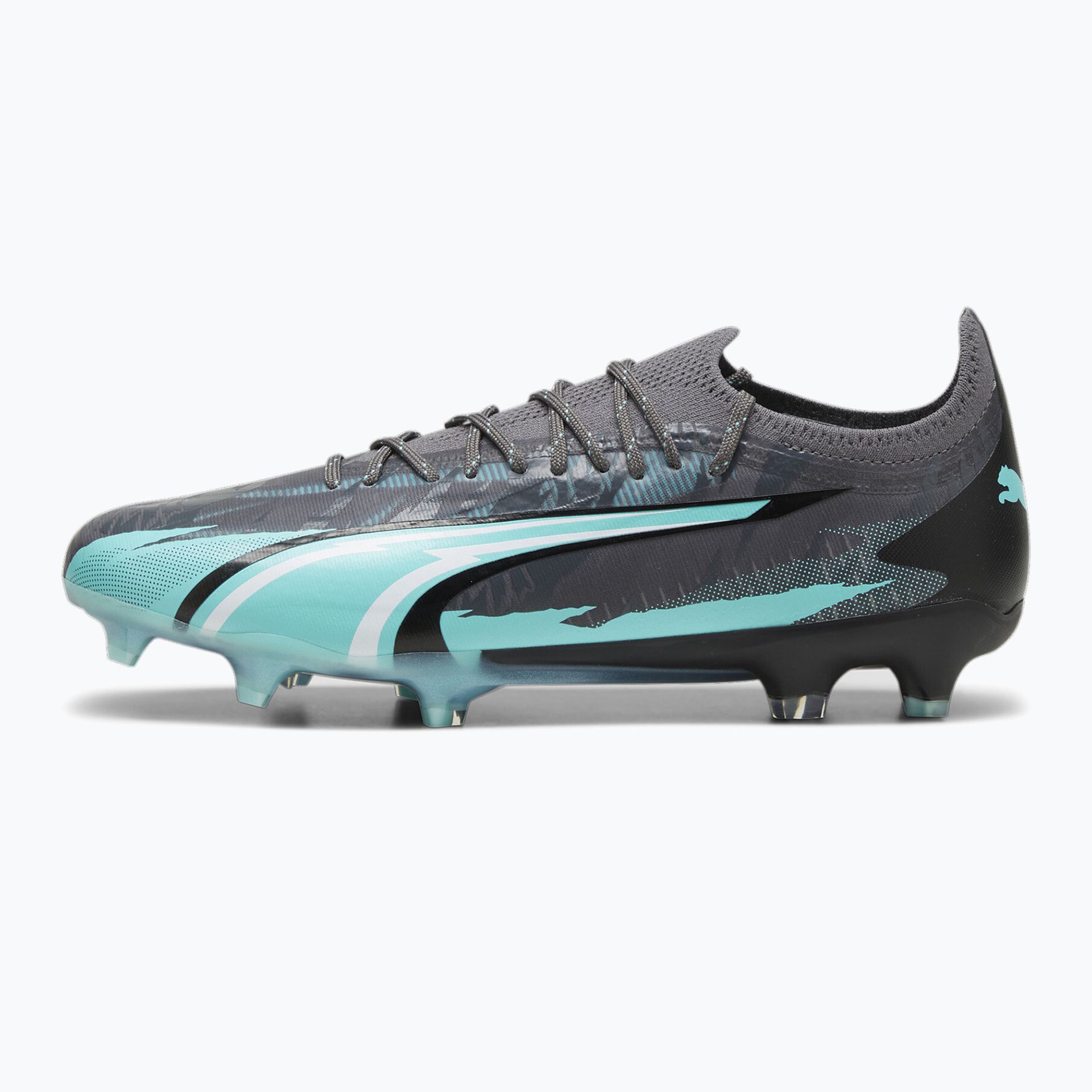 Buty piłkarskie PUMA Ultra Ultimate Rush FG/AG strong gray/puma white/elektro aqua