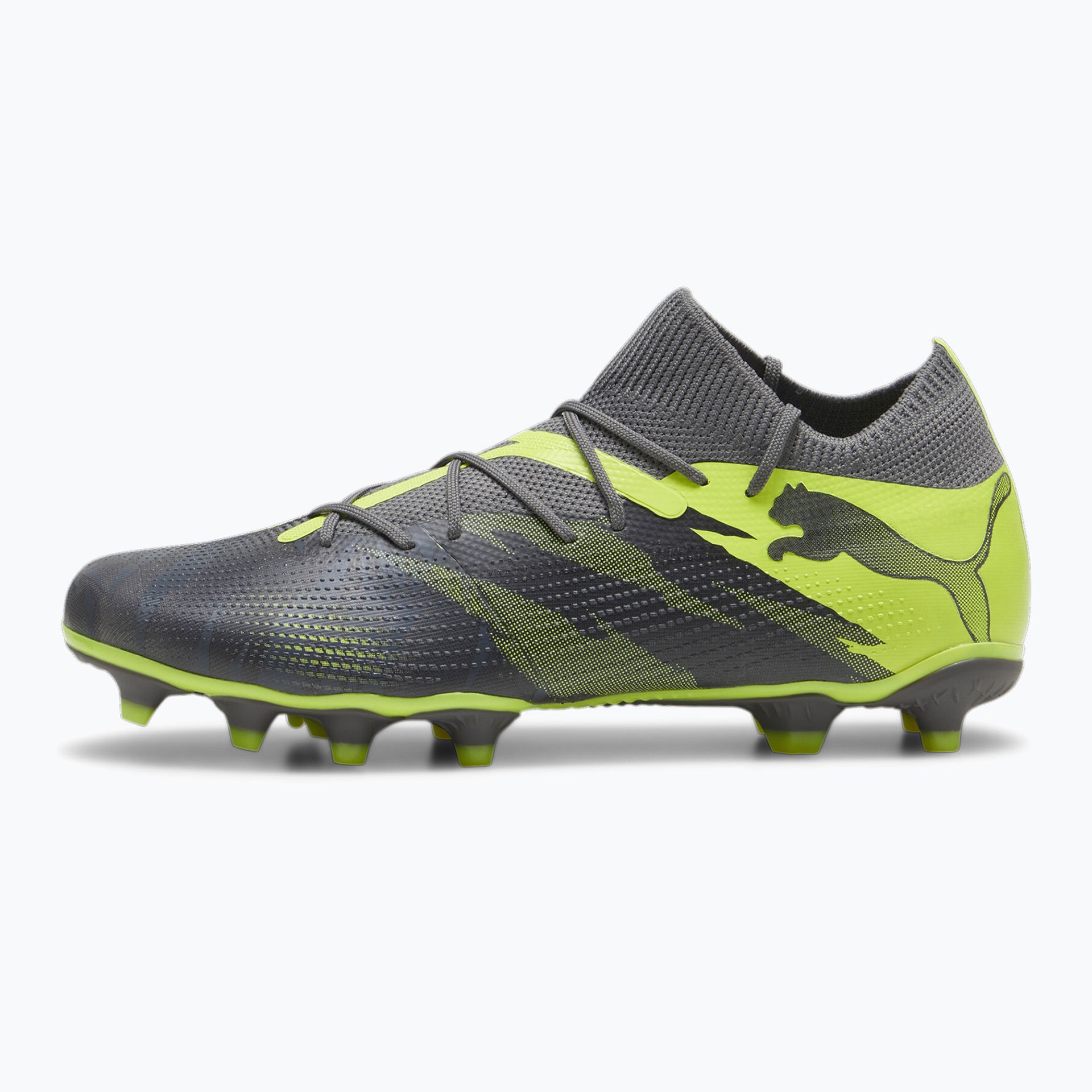 Buty piłkarskie PUMA Future 7 Match Rush FG/AG strong gray/cool dark gray/electric lime