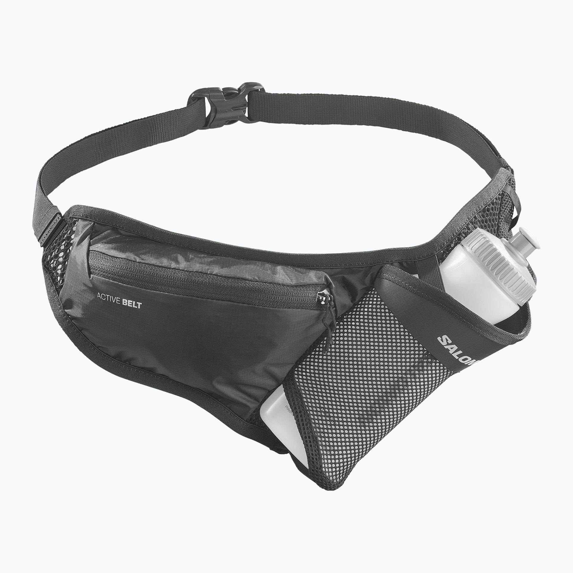Pas biegowy Salomon Active Belt 3D Bottle black