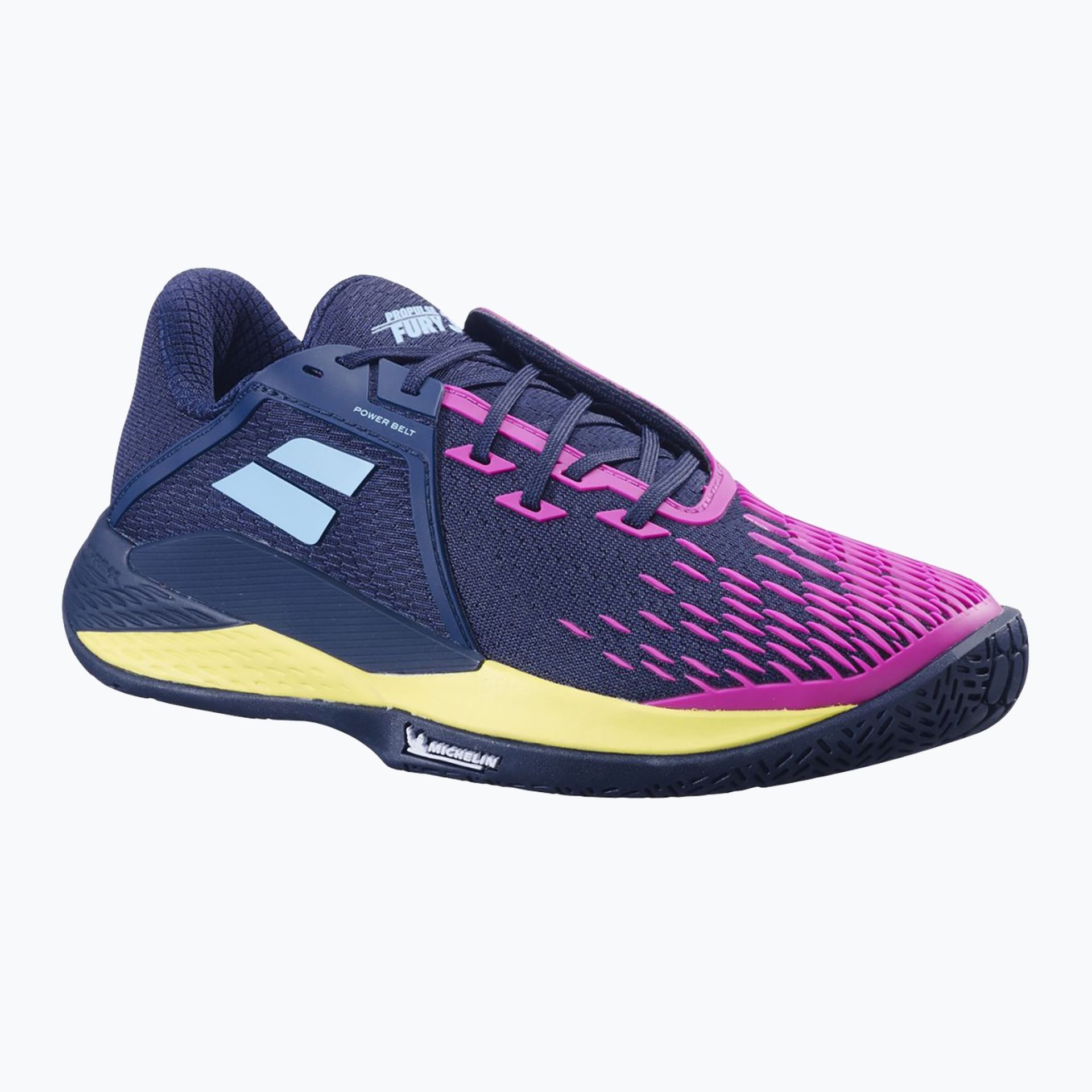 Buty do tenisa męskie Babolat Propulse Fury 3 All Court dark blue/pink aero