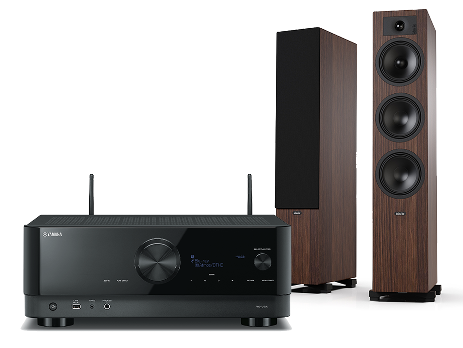 Yamaha RX-V6A (czarny) + Tesi 6 (mokka)