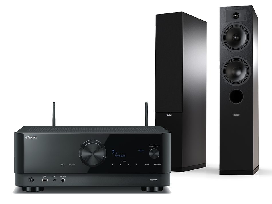 Yamaha RX-V4A (czarny) + Tesi 5 (czarny)