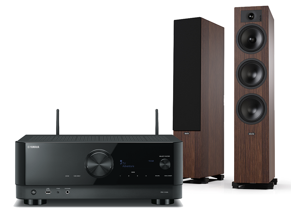 Yamaha RX-V4A (czarny) + Tesi 6 (mokka)