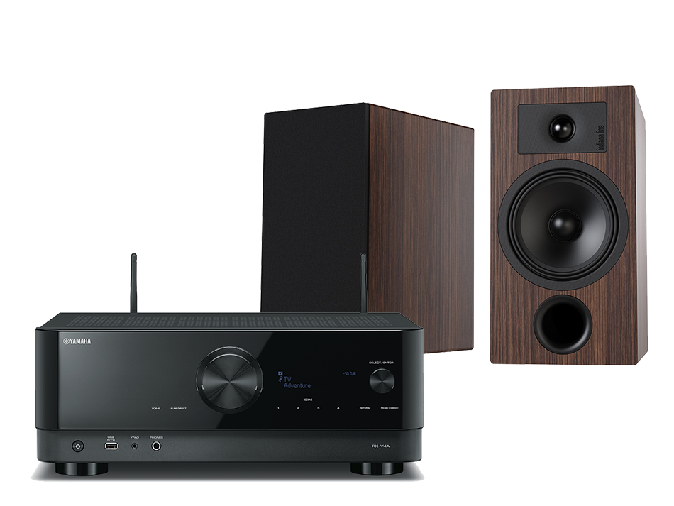 Yamaha RX-V4A (czarny) + Tesi 3 (mokka)