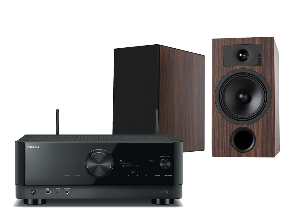 Yamaha RX-V6A (czarny) + Tesi 3 (mokka)