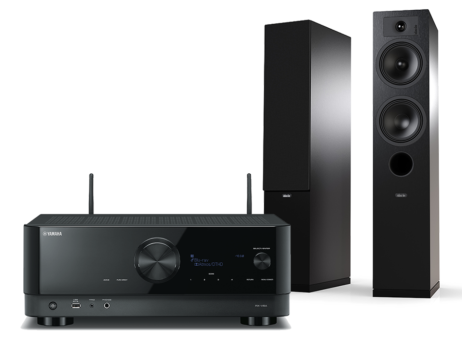 Yamaha RX-V6A (czarny) + Tesi 5 (czarny)