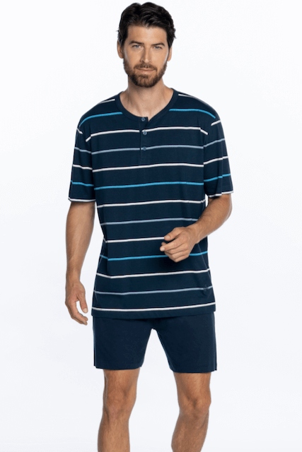 Piżama męska AMADEO Ciemnoniebieski S