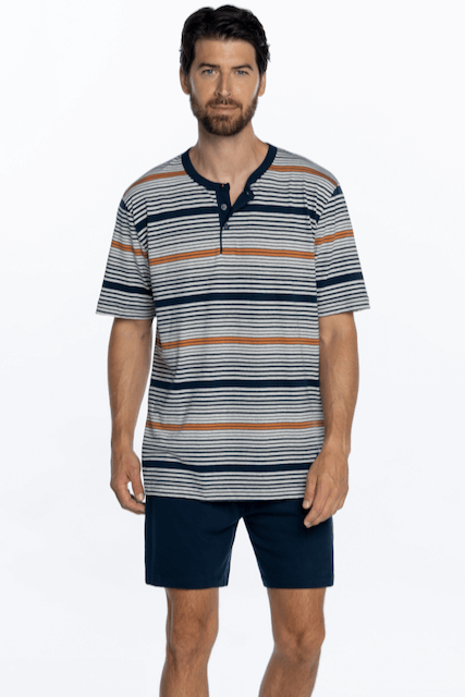 Piżama męska CALEB Ciemnoniebieski S