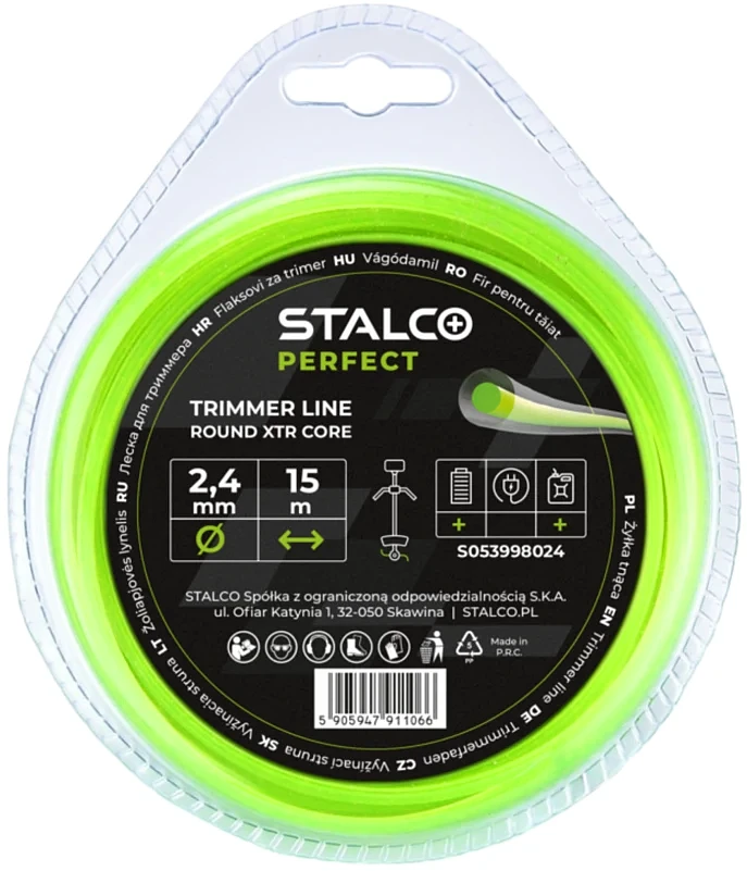 Żyłka do podkaszarki okrągła Stalco Perfect 2,7mm x 15m S053998025