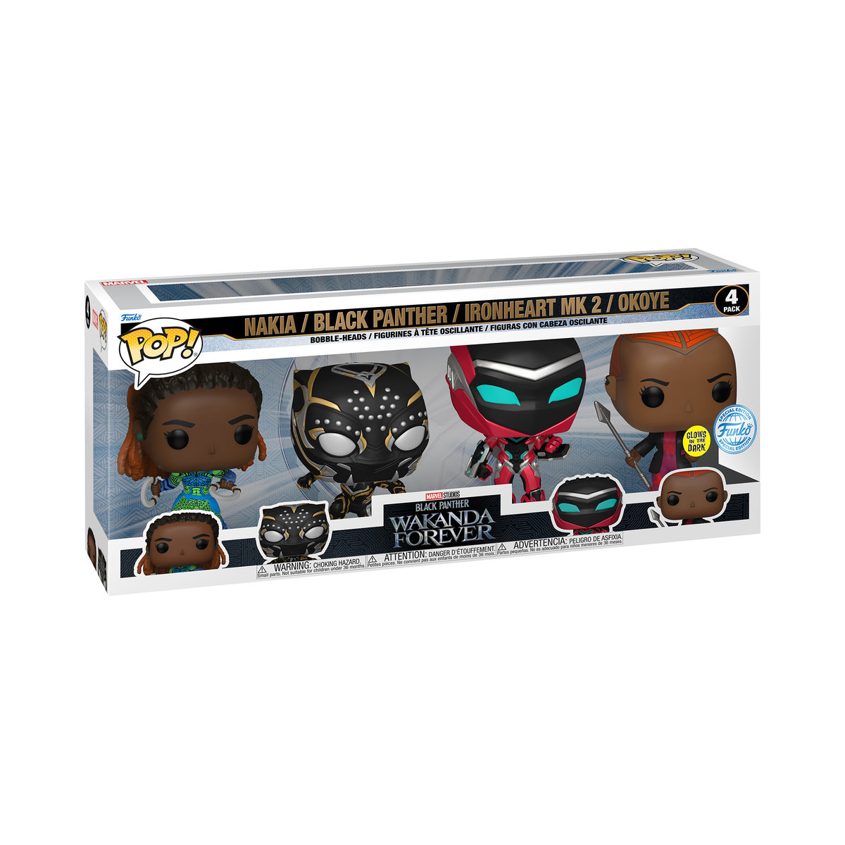 Funko POP! Marvel, figurka kolekcjonerska, Wakanda Forever, 4PK