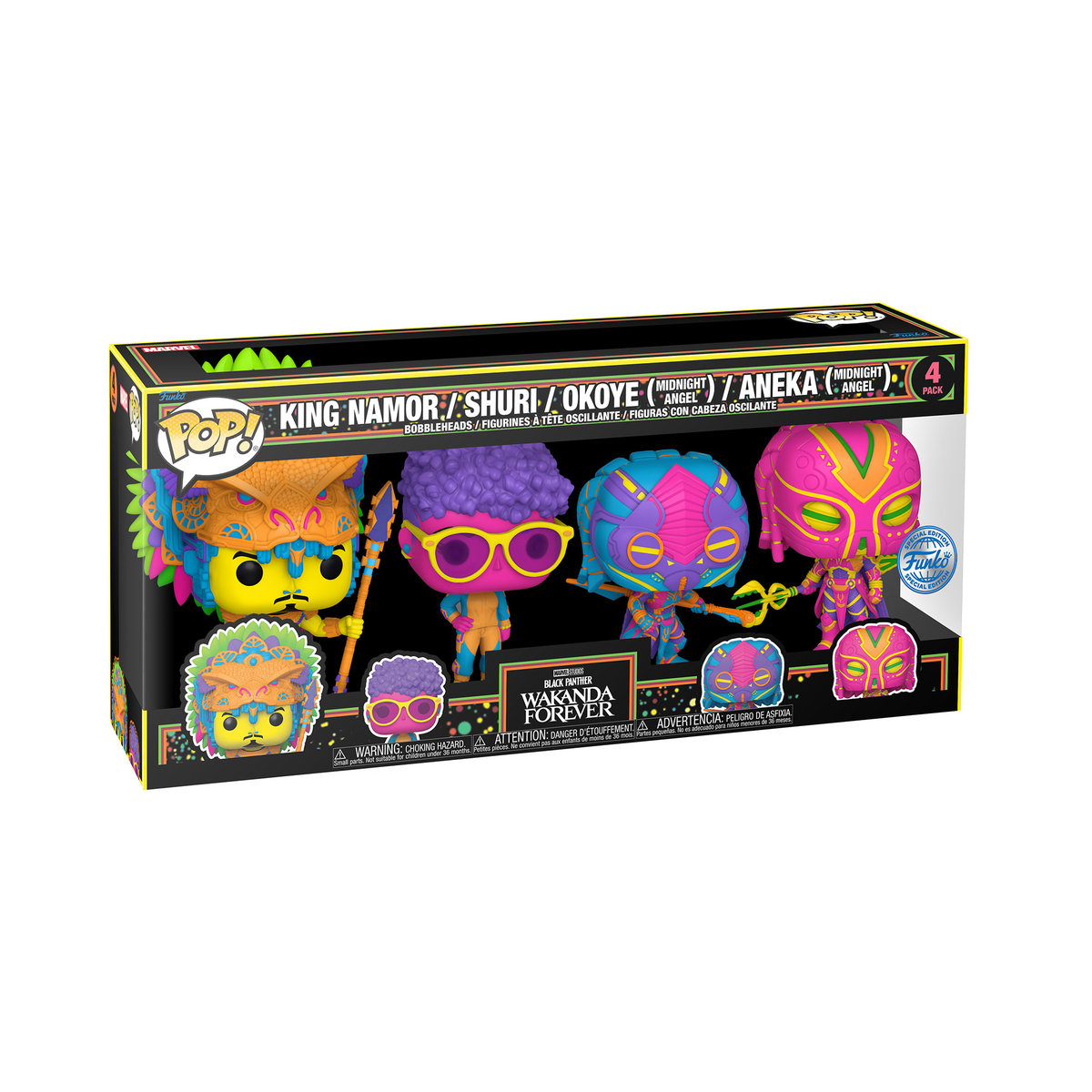 POP Marvel: BPWF S2- BLKLT 4PK