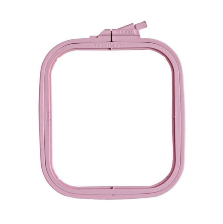 Plastikowy Tamborek 16,5 X 14,5 Cm Nurge No.2 Prostokątny Różowy