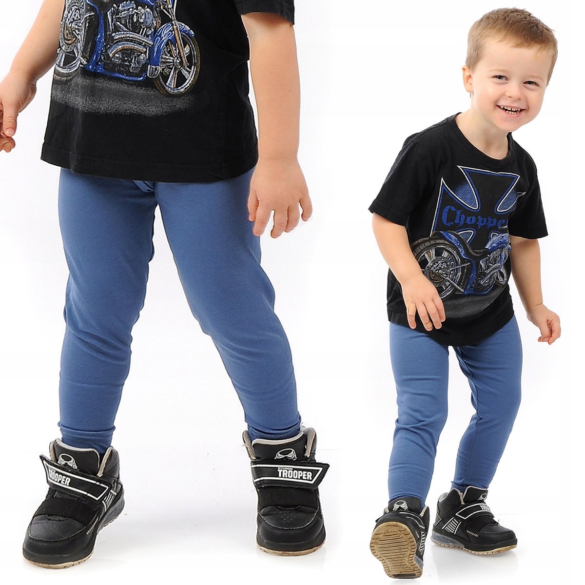 Getry chłopięce Długie legginsy Spodnie Jeans 152