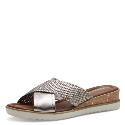 Tamaris Damskie kapcie 1-27101-42, Light Gold, 36 EU