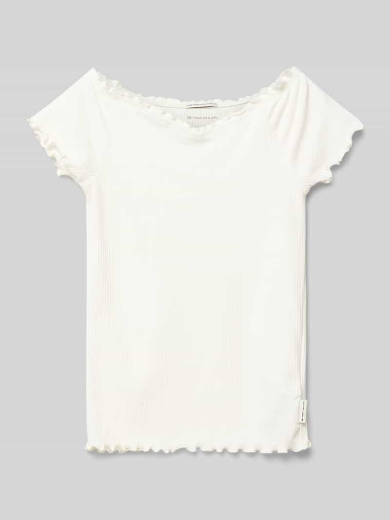 T-shirt z fakturowanym wzorem