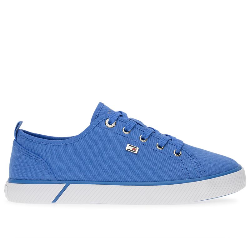 Buty Tommy Hilfiger Vulc Canvas FW0FW08063-C30 - niebieskie