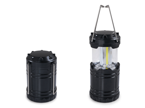 Latarka LED - lampa campingowa 3W COB - Biały zimny (6000K) - na baterie 3xAA
