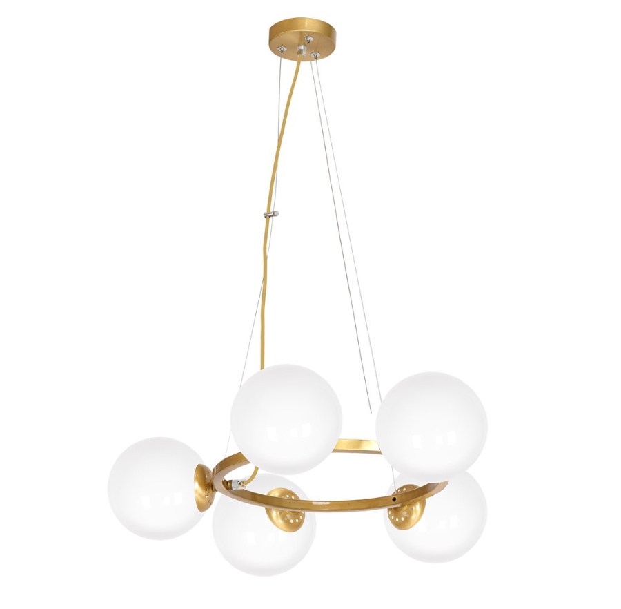Duży złoty żyrandol glamour - 7X K446 L3-B67