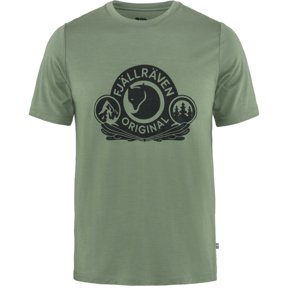 Męski t-shirt Fjallraven Abisko Wool Classic SS patina green - L