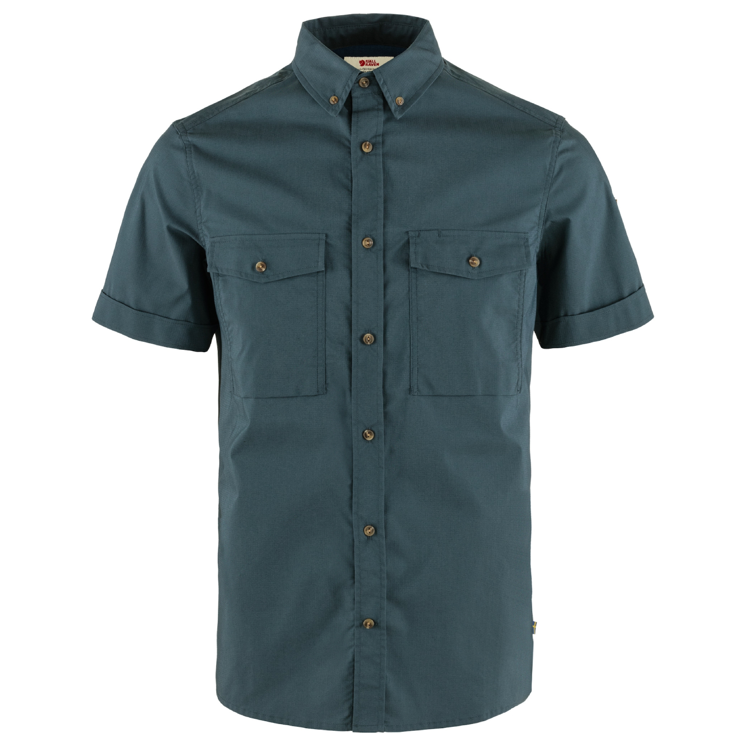 Męska koszula z krótkim rękawem Fjallraven Ovik Air Stretch SS Shirt mountain blue - L