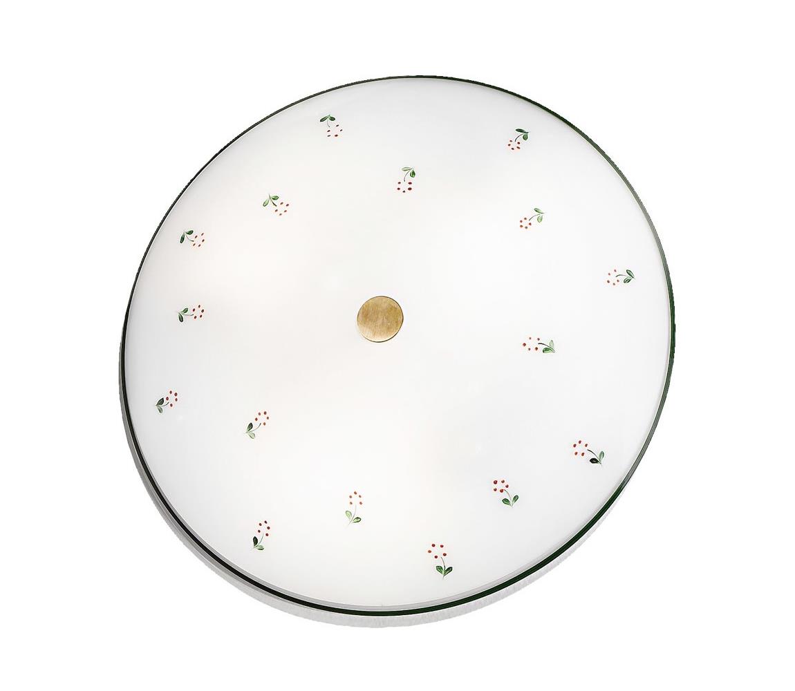 Kolarz 731.U13.4.70- Lampa sufitowa NONNA 3xE27/60W/230V śr. 42 cm czarna/mosiądz